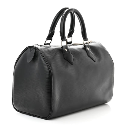 Louis Vuitton Epi Speedy 25 Black 3 of 9