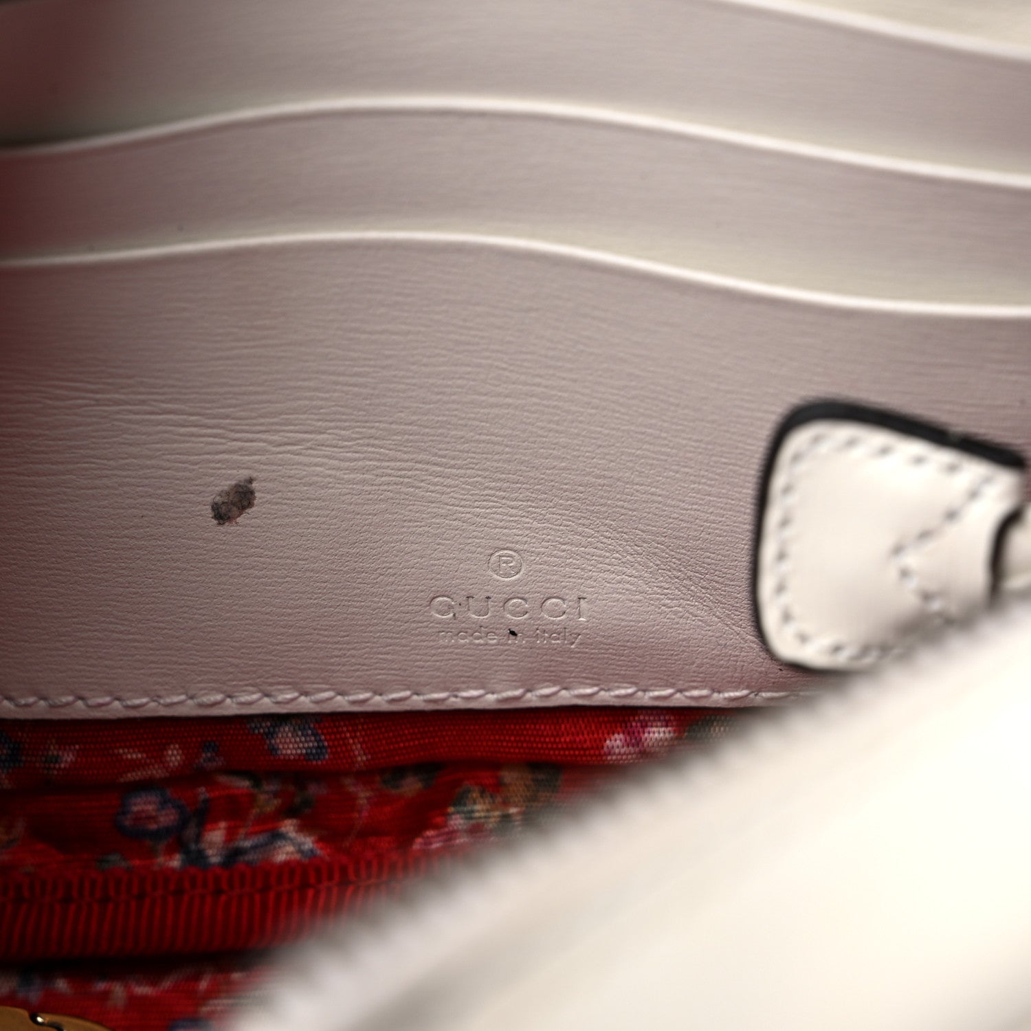 Gucci Calfskin Web Trapuntata Mini Shoulder Bag Off White 6 of 11