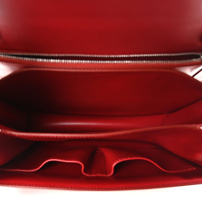 Celine Box Calfskin Medium Classic Box Flap Bag Red 5 of 10
