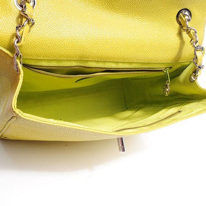 Chanel Caviar Shoulder Bag Yellow 6 of 8
