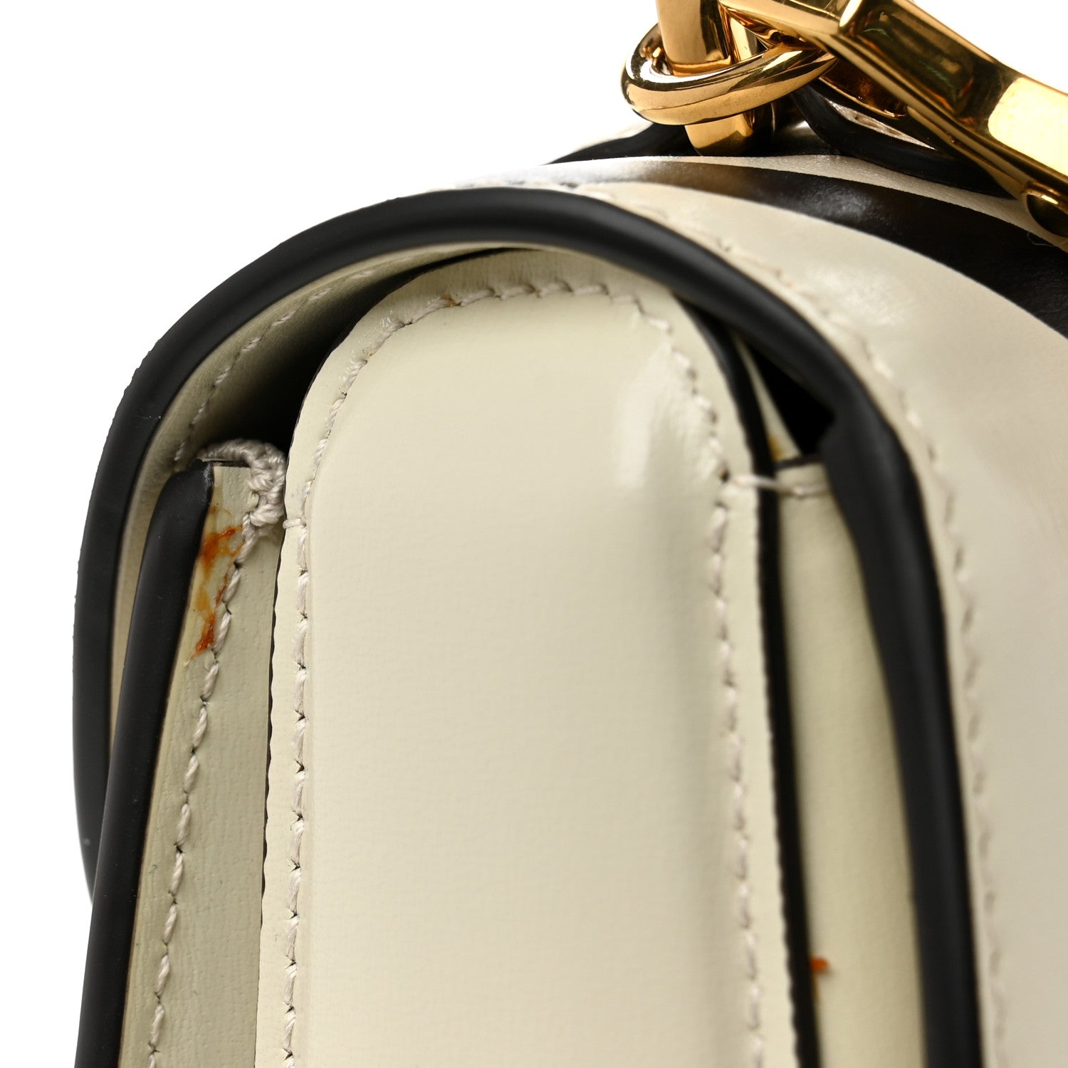 Gucci Calfskin Web Geometric Print Small Bamboo 1947 Top Handle Bag White Multicolor 12 of 12