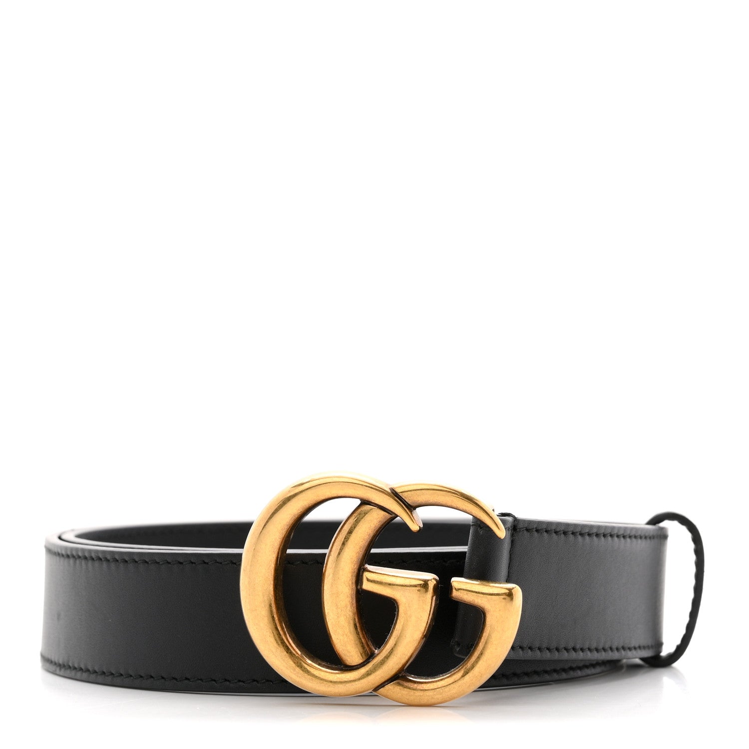 Gucci Calfskin Double G 30mm Belt 80 32 Black 1864994 – FASHIONPHILE