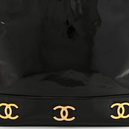 Chanel Patent CC Shoulder Bag Black 10 of 18