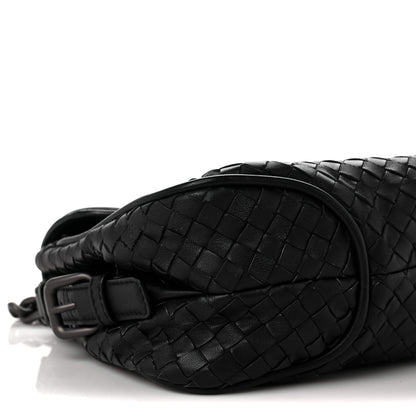 Bottega Veneta Nappa Intrecciato Rialto Shoulder Bag Black 7 of 11