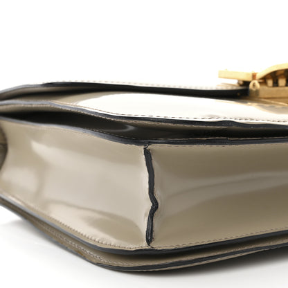 Celine Spazzolato Calfskin Medium Classic Box Flap Bag Taupe 10 of 11