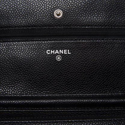 Chanel Caviar Quilted Wallet On Chain WOC Black 5 of 9