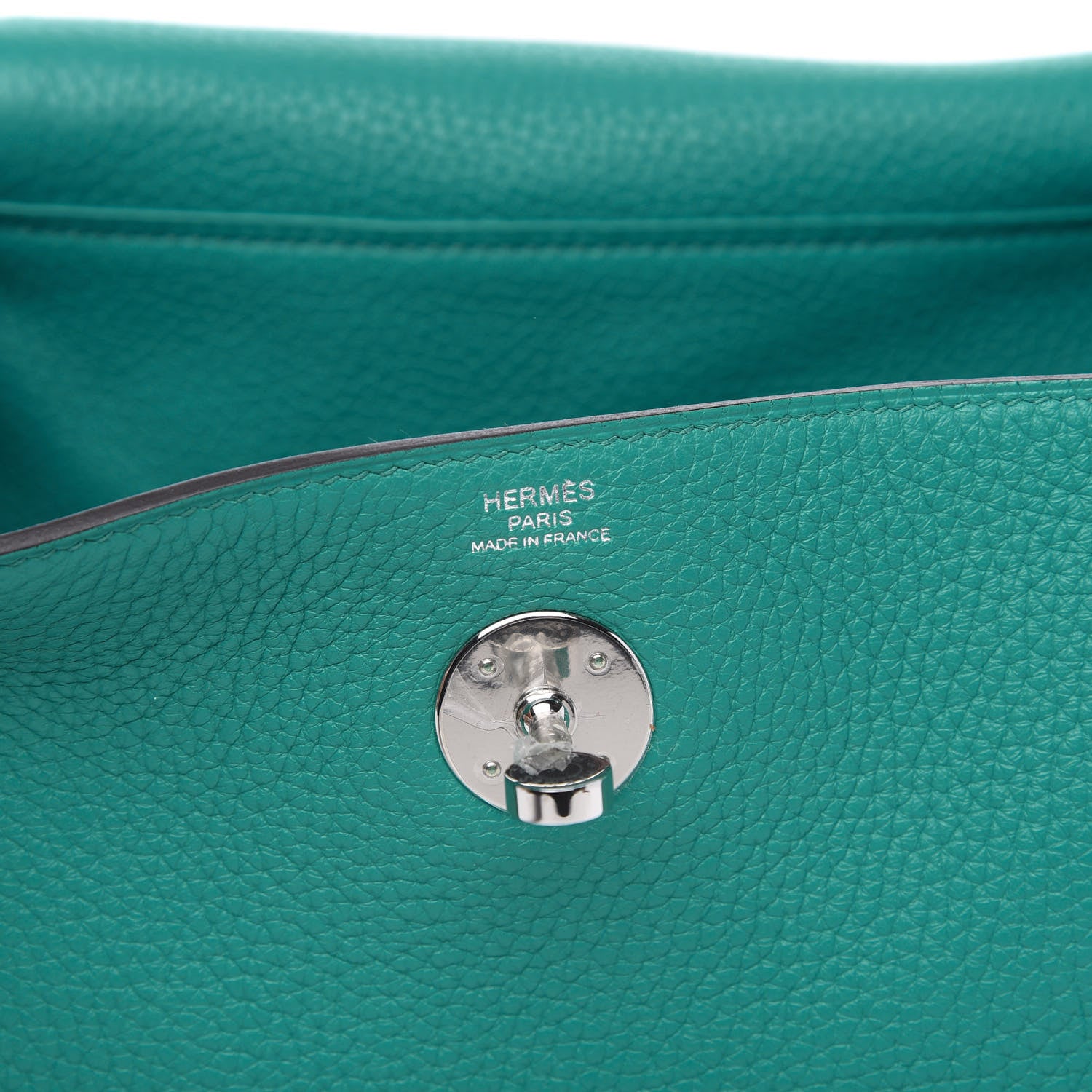 Hermes Taurillon Clemence Lindy 26 Blue Paon 5 of 9