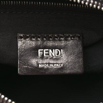 Fendi Recycled Fabric Jacquard Vitello Grace FF 1974 Mini O'Lock Bowling Bag Tobacco Moro Sand 6 of 10