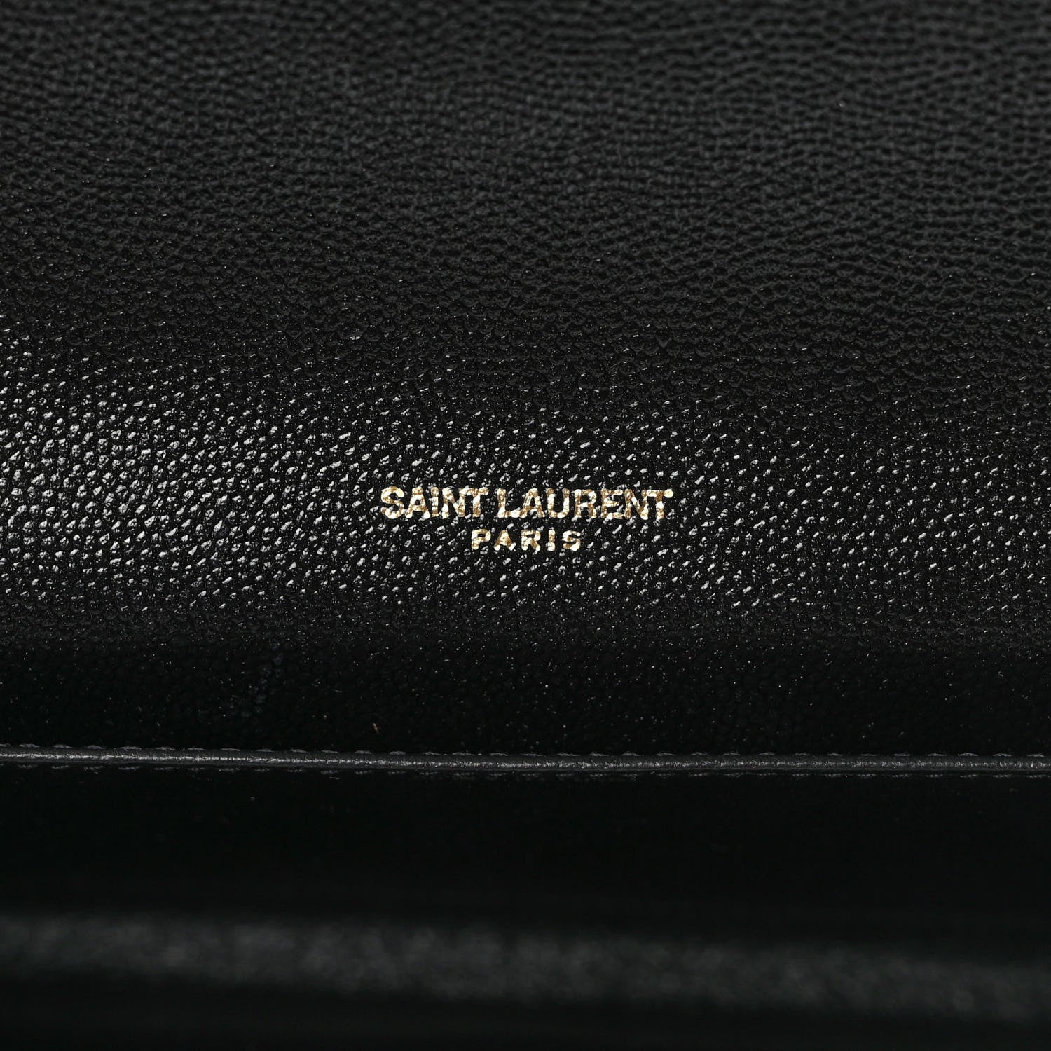 Saint Laurent Grain de Poudre Uptown Chain Wallet Black 6 of 9