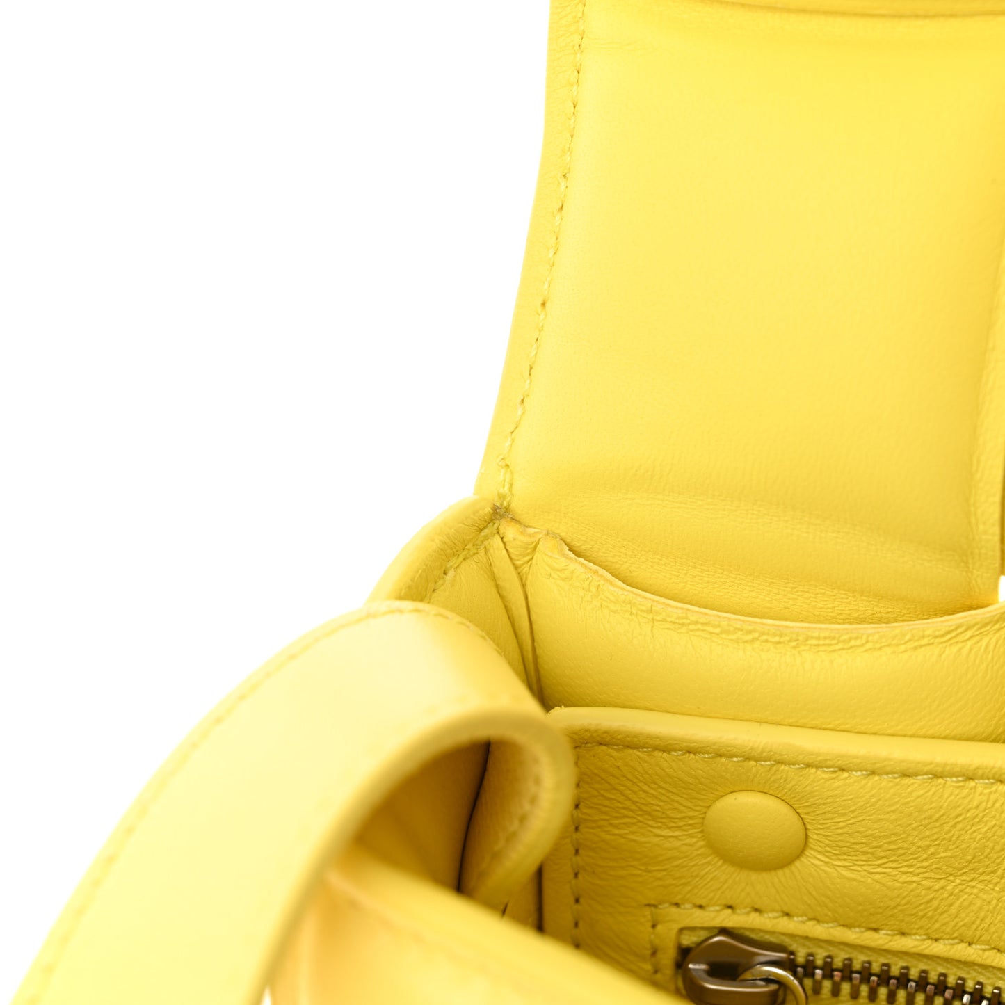 Nappa Maxi Intreccio Padded Cassette Crossbody Bag Sherbert