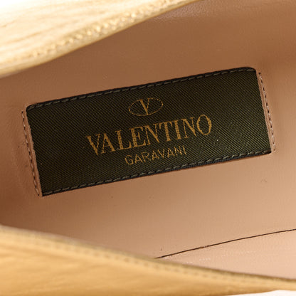 Valentino Garavani Metallic Nappa Panther Loafers 39 Deep Gold 7 of 9