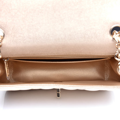 Chanel Metallic Lambskin Quilted Mini Rectangular Flap Gold 5 of 11