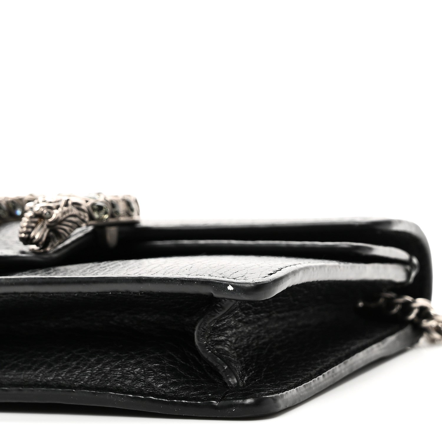 Gucci Calfskin Super Mini Dionysus Shoulder Bag Black 9 of 10