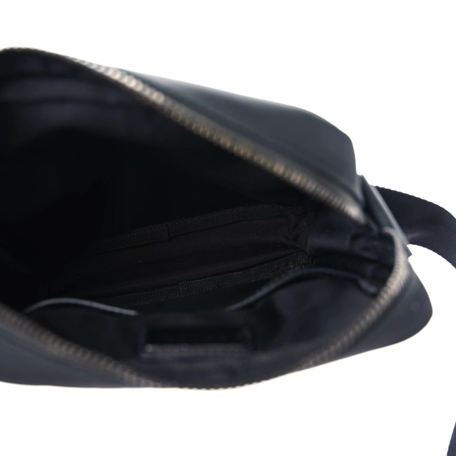 Prada Nylon Flat Messenger Bag Black Yellow 11 of 14