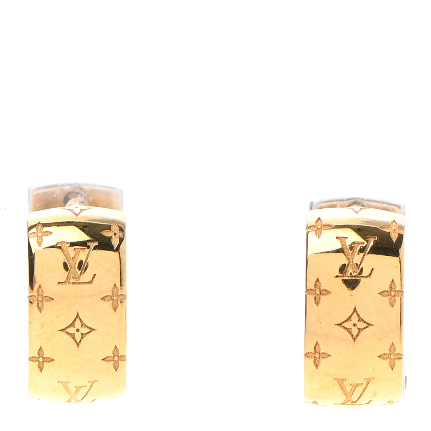 Louis Vuitton Nanogram Earrings Gold 1 of 4