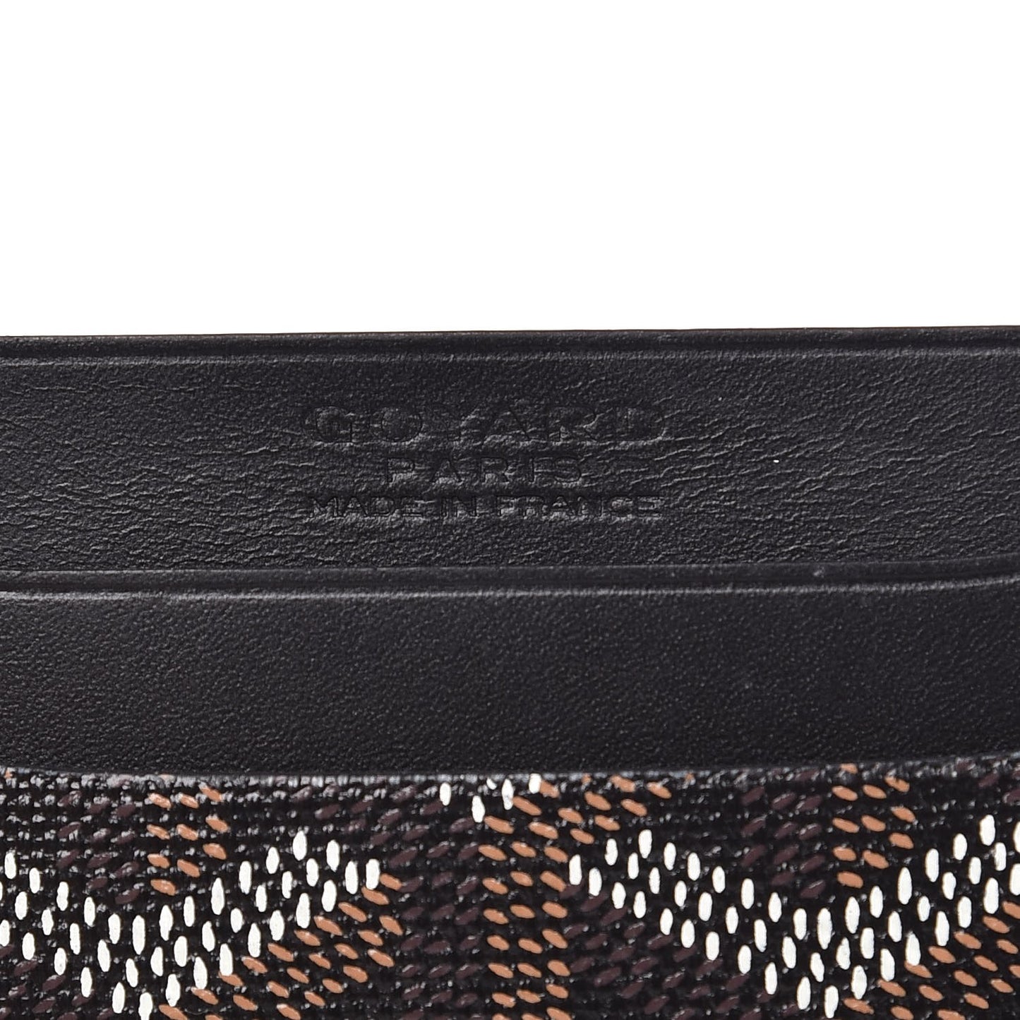 Goyardine Saint Sulpice Card Holder Black