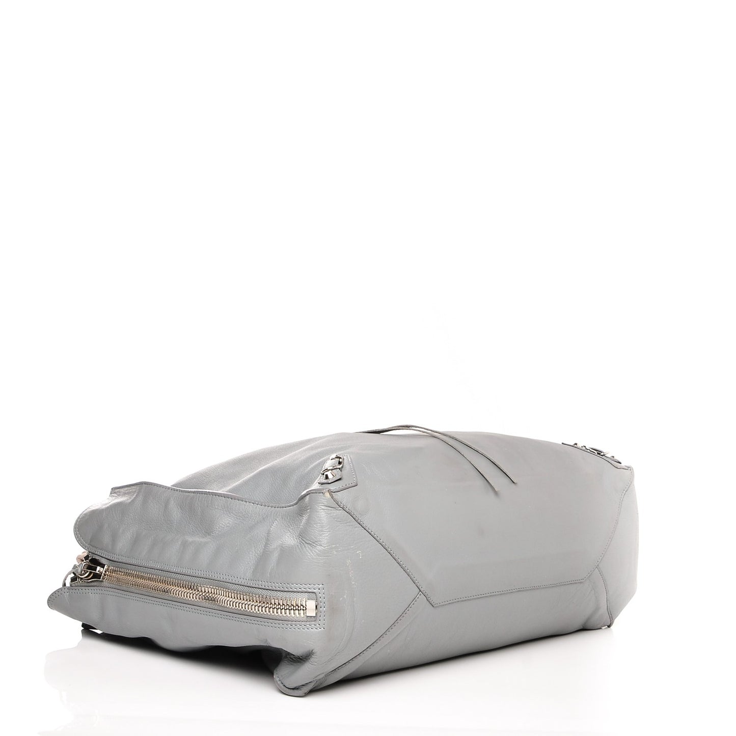 Veau Papier A4 Zip Around Tote Grey