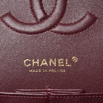 Chanel Caviar Chevron Quilted Medium Double Flap Black 6 of 10