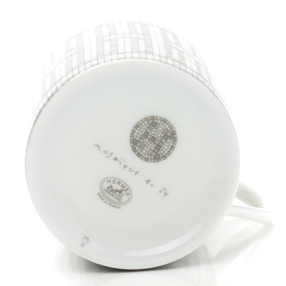Hermes Porcelain Mosaique au 24 Coffee Cup and Saucer Set of 2 5 of 10