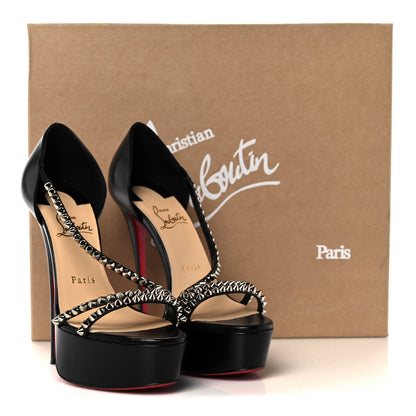 Christian Louboutin Nappa So Spike Alta 150 Sandals 37.5 Black 9 of 9
