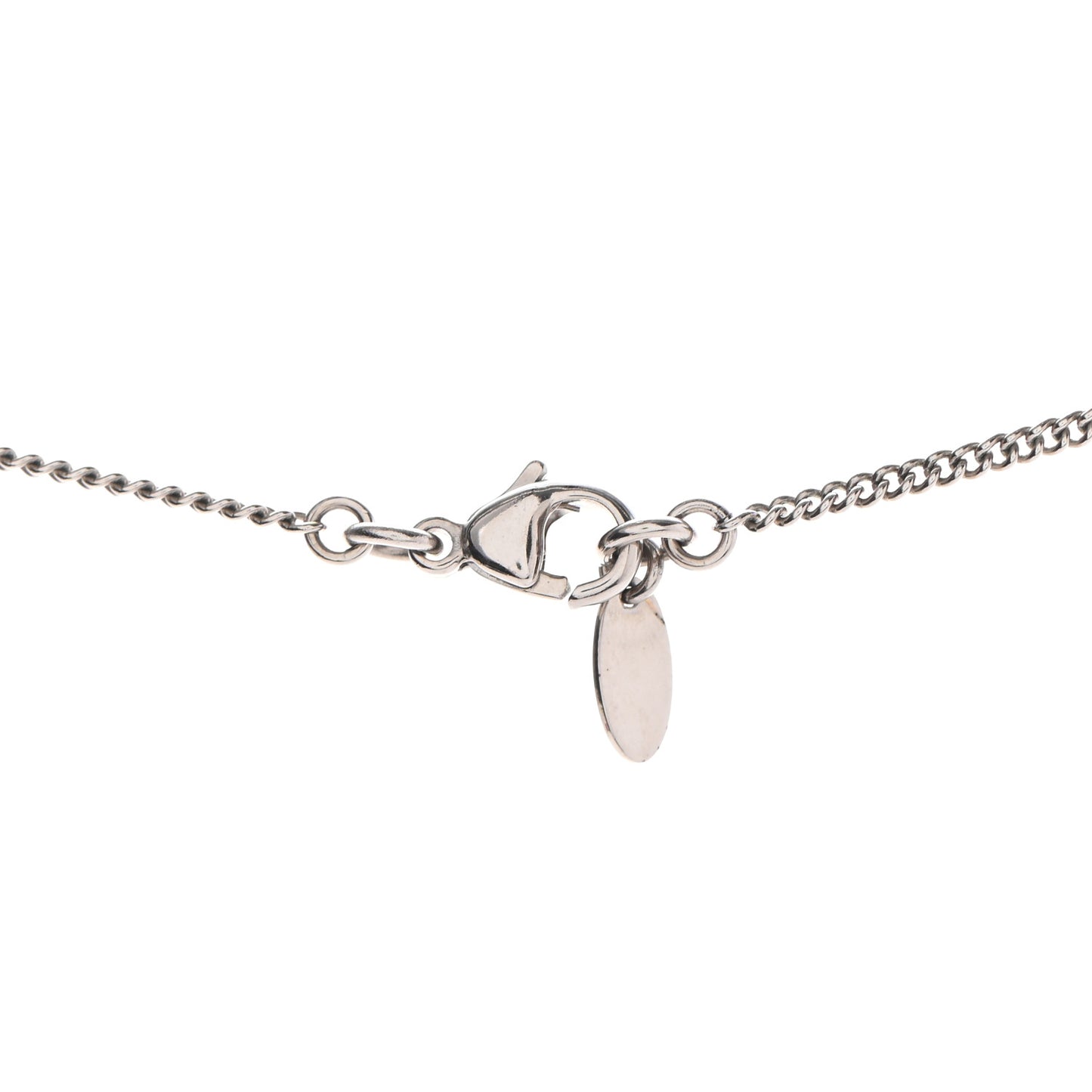 Crystal CC Necklace Silver