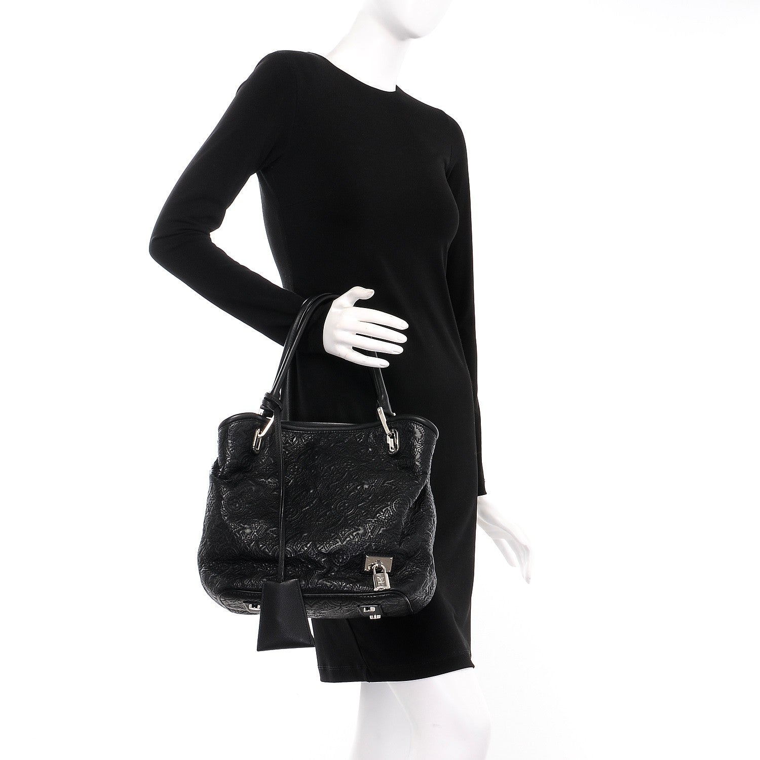 Louis Vuitton Monogram Lambskin Antheia Lilia PM Black 2 of 6