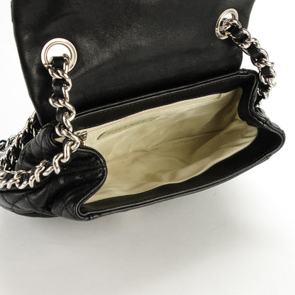 Chanel Washed Lambskin Quilted Mini Chain Around Flap Black 5 of 7
