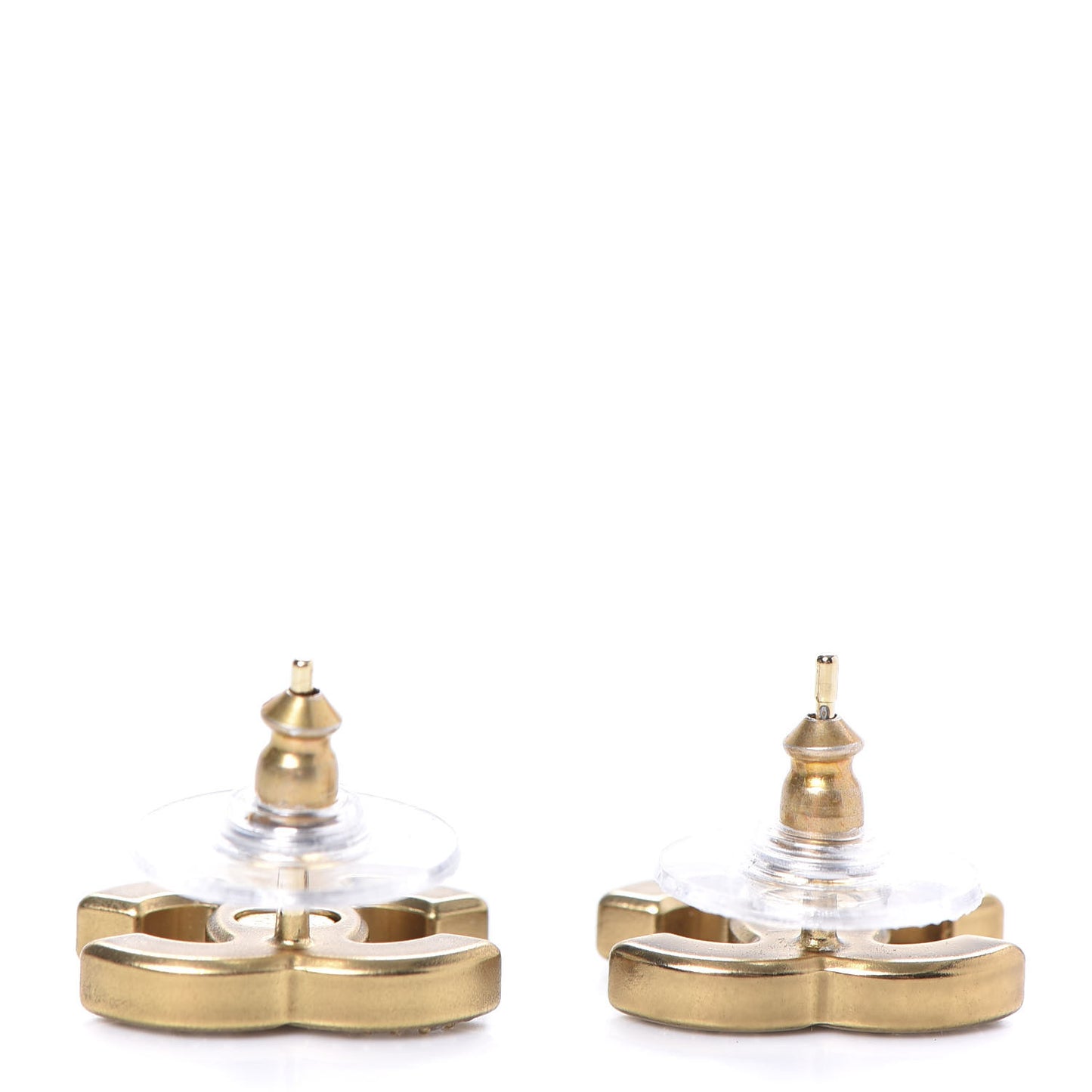 Crystal CC Earrings Gold