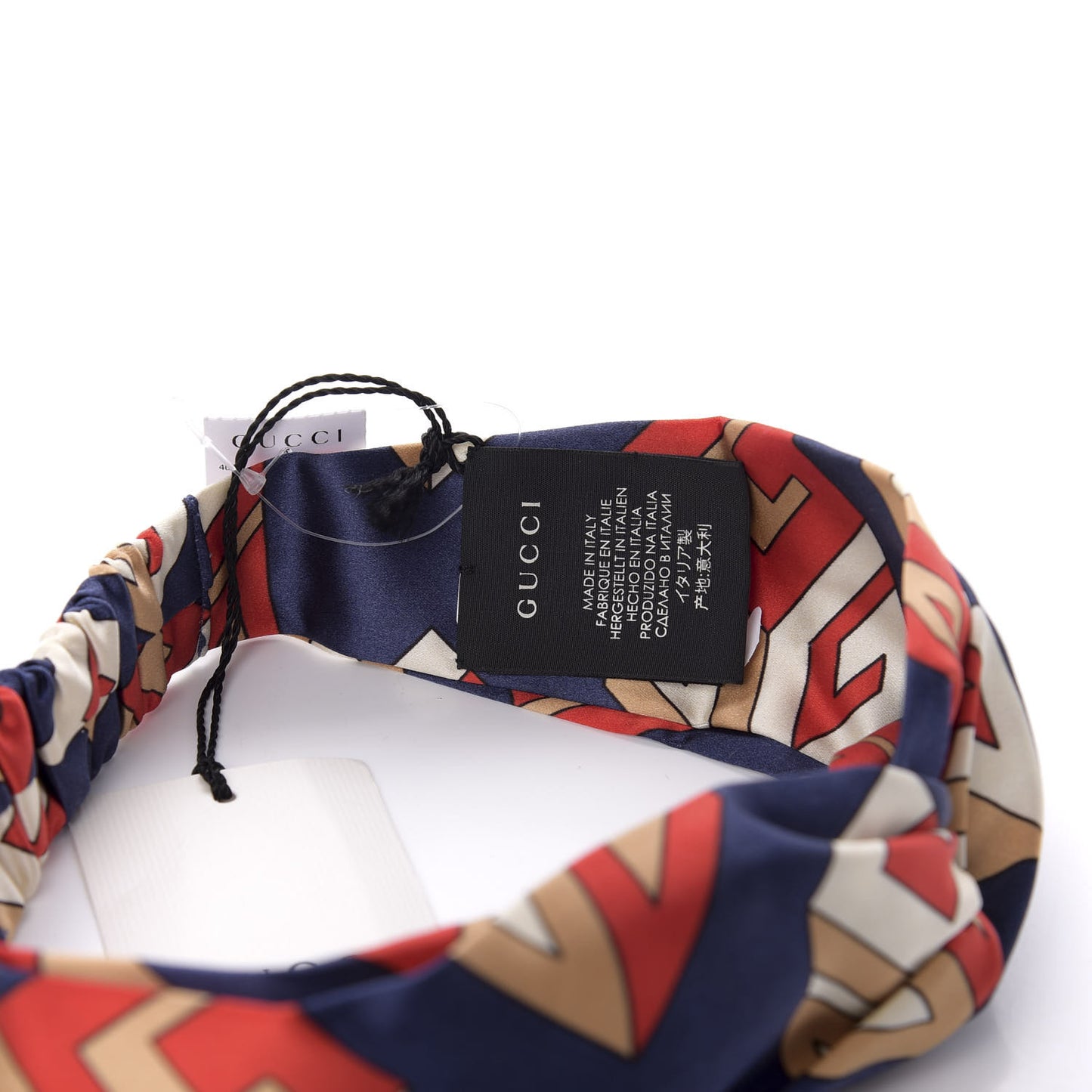 Silk GG Wallpaper Duchess Headband Royal Blue Red