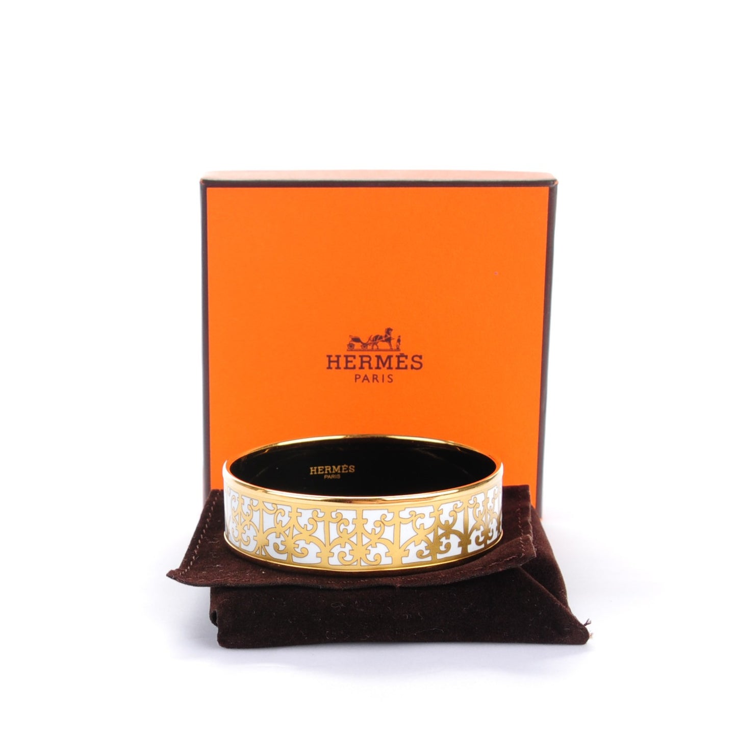 Enamel Printed Wide Balcons du Guadalquivir Bracelet 65 Gold