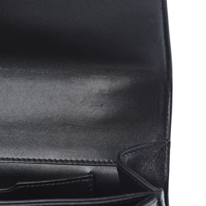 Christian Dior Lambskin Embroidered Tarot Pouch Clutch Black 9 of 9