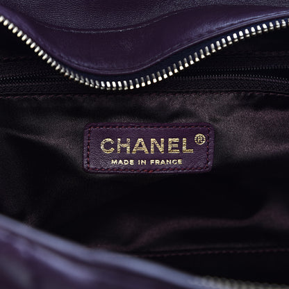 Chanel Lambskin Lady Braid Bowler Purple 6 of 11