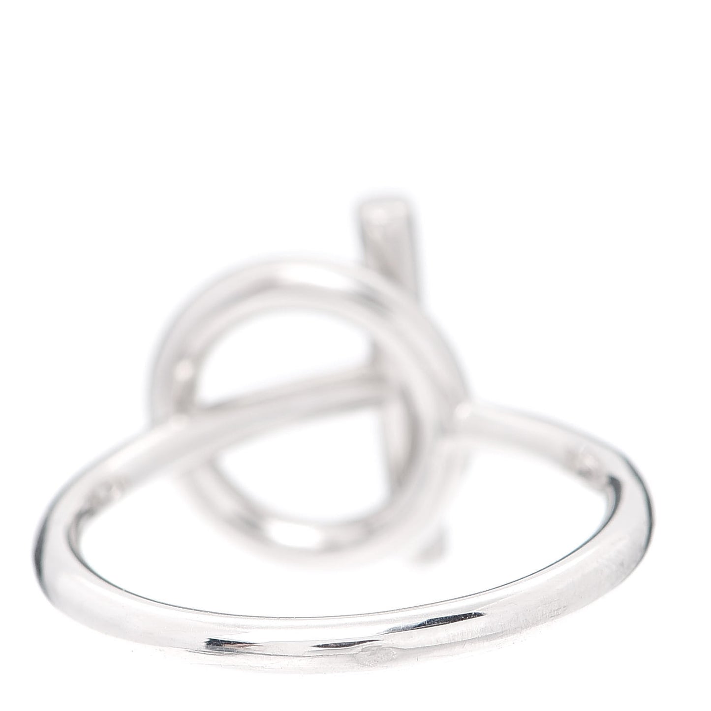 18K White Gold Diamond PM Echappee Ring 56 7.5