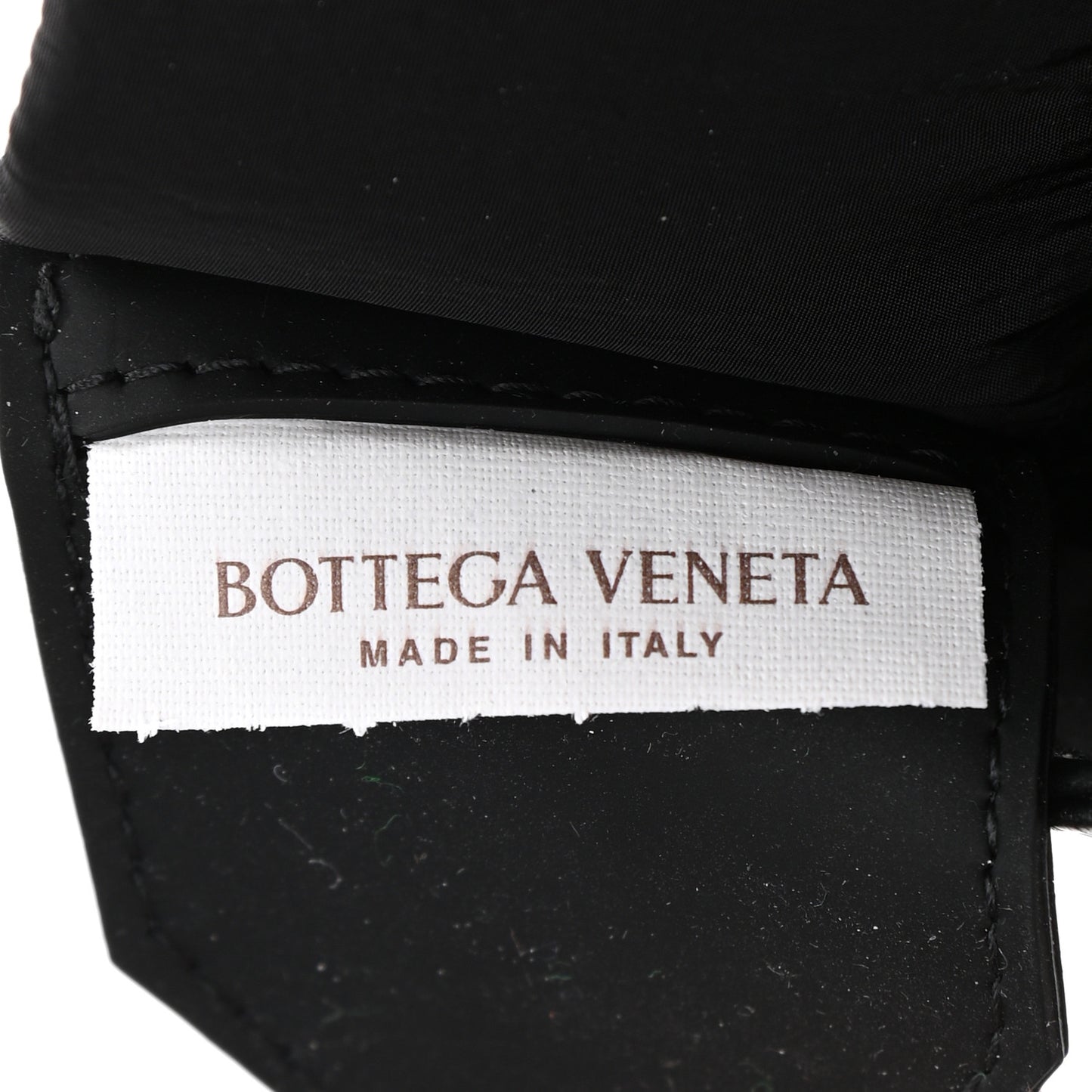 Paper Calfskin Intrecciato Cassette Belt Bag Black