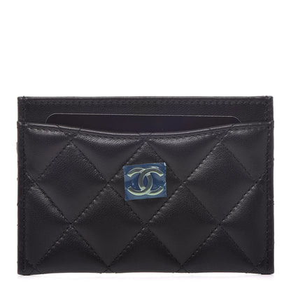 Chanel Lambskin Quilted Card Holder Black 1 of 9