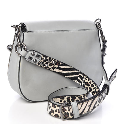 Marc Jacobs Calfskin Embellished Animal Mashup Saddle Bag Frost Multi 3 of 12