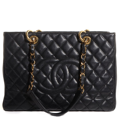 Chanel Caviar Grand Shopping Tote GST Black 1 of 7
