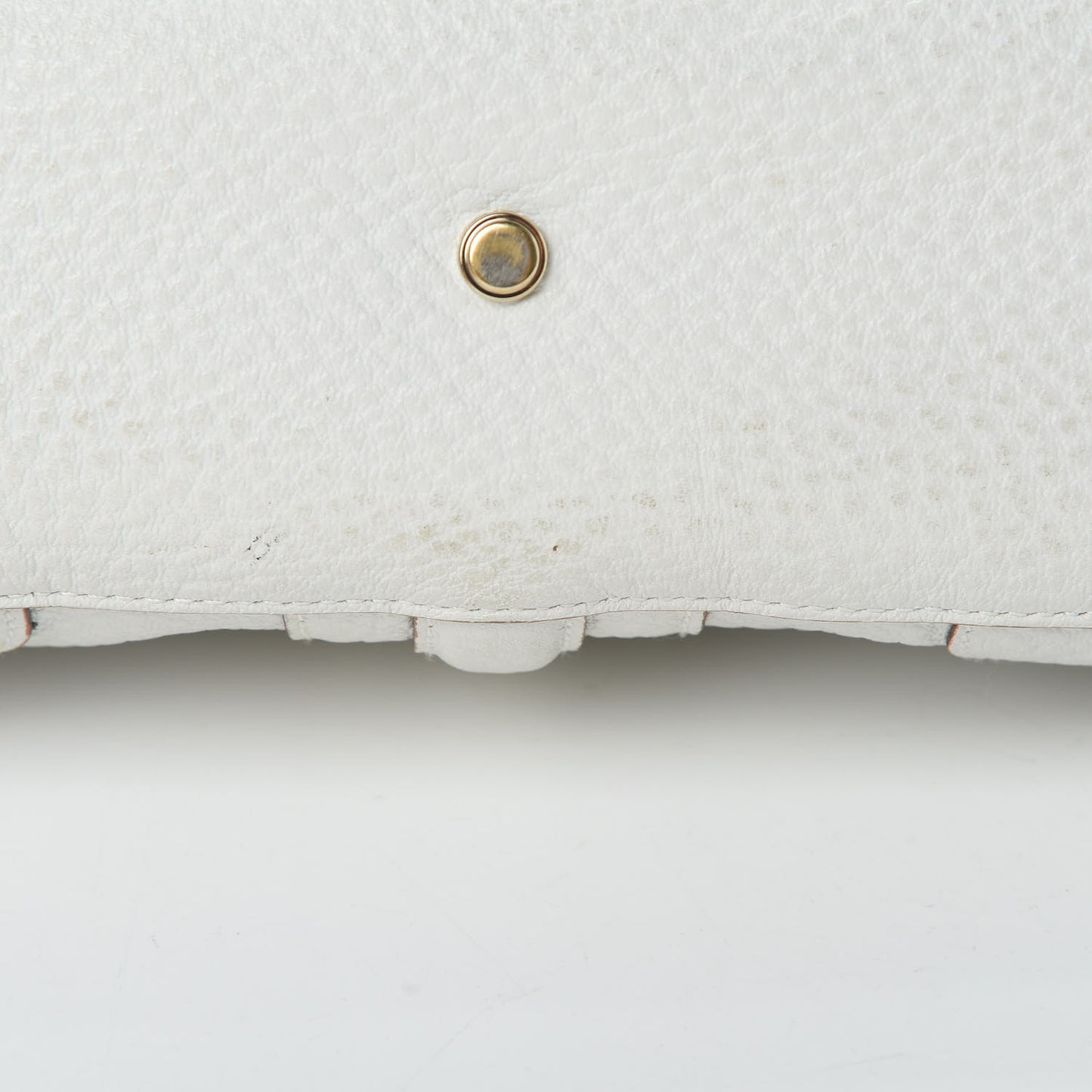 Calfskin Junco Shoulder Bag White