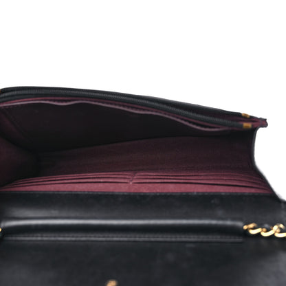 Chanel Lambskin Quilted Wallet On Chain WOC Black 5 of 15
