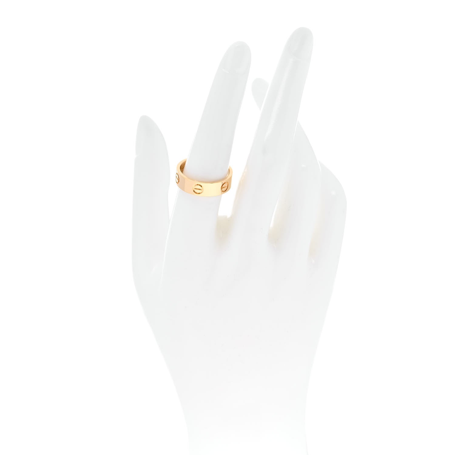 Cartier 18K Yellow Gold 5.5mm LOVE Ring 55 7.25 2 of 4