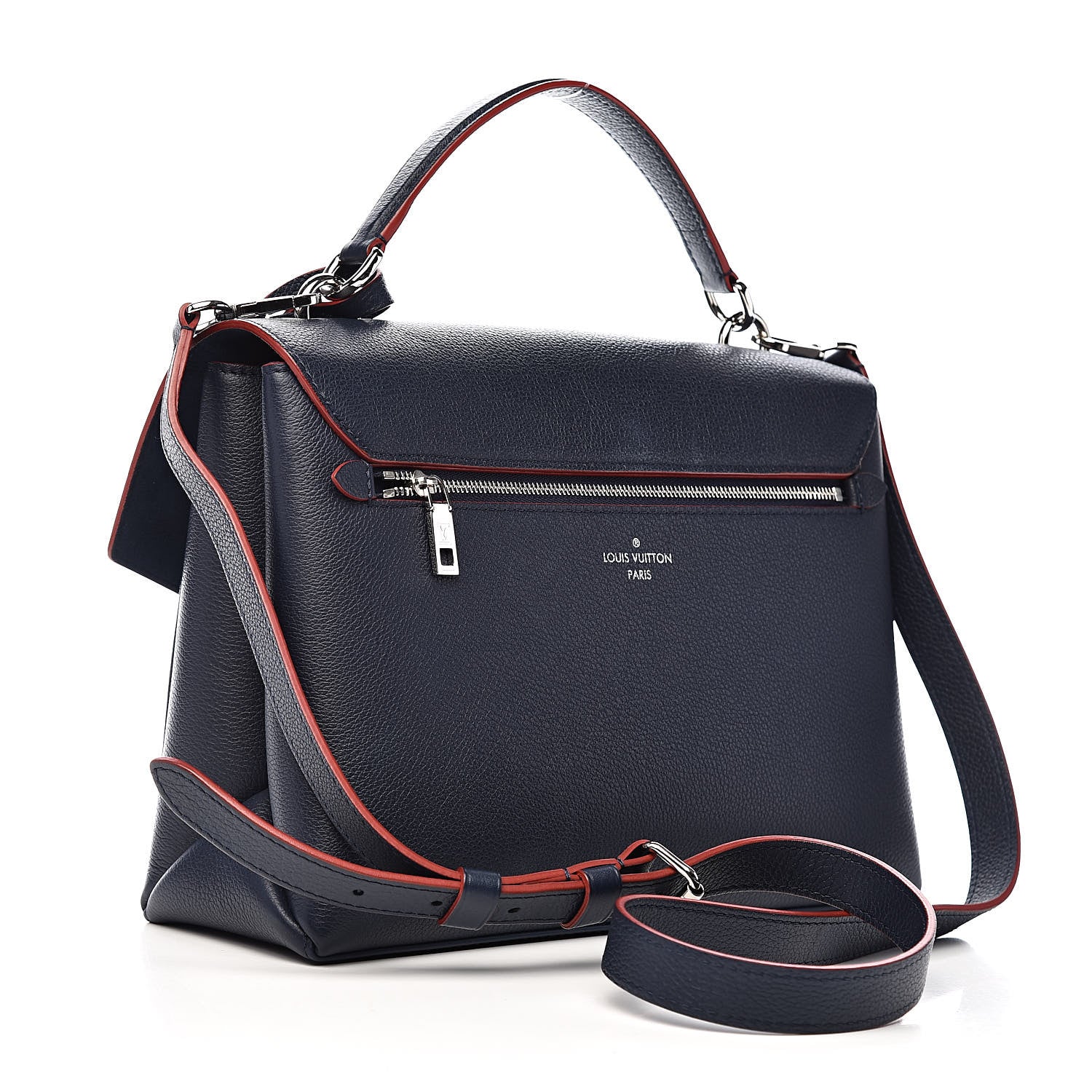 Louis Vuitton Soft Calfskin My Lockme Top Handle Marine Rouge 3 of 10