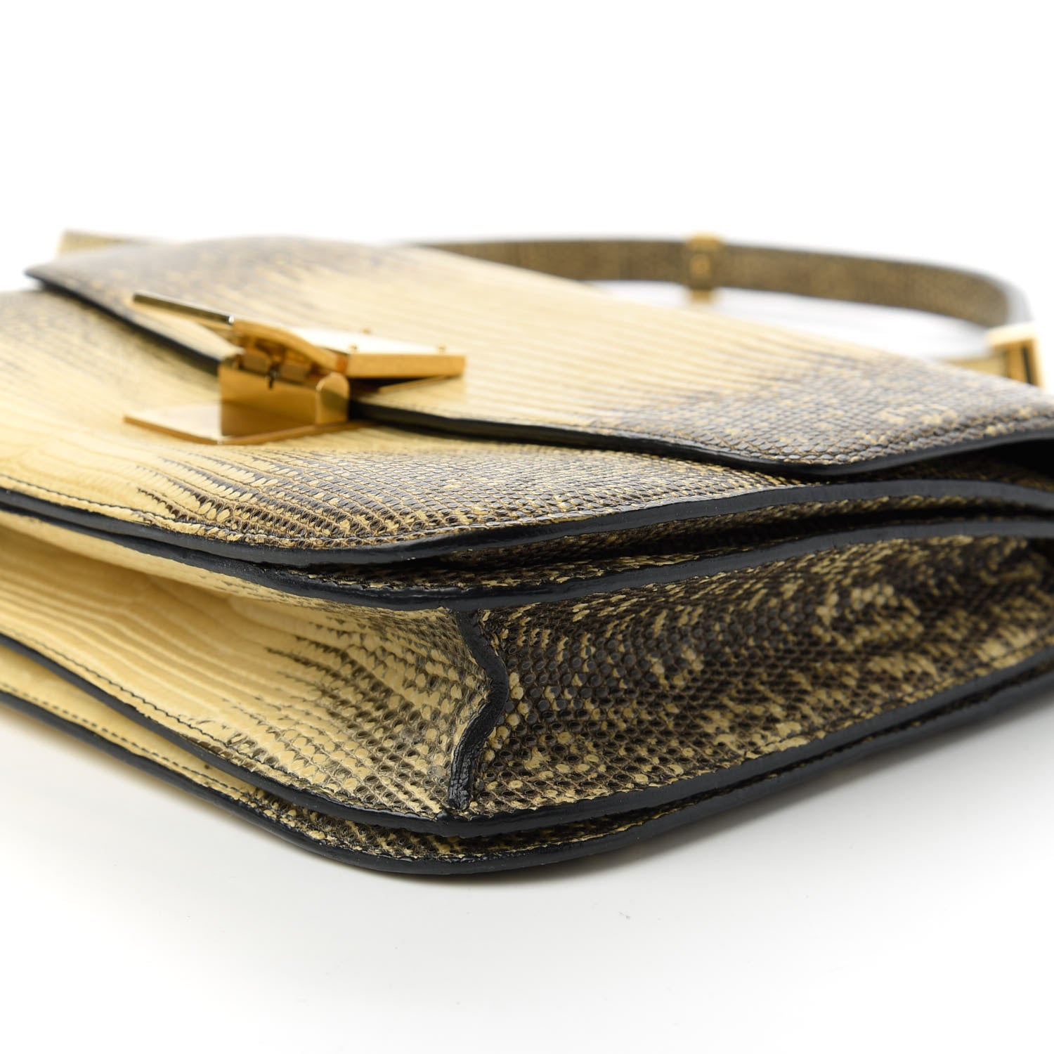 Celine Lizard Medium Classic Box Flap Bag Natural 7 of 11