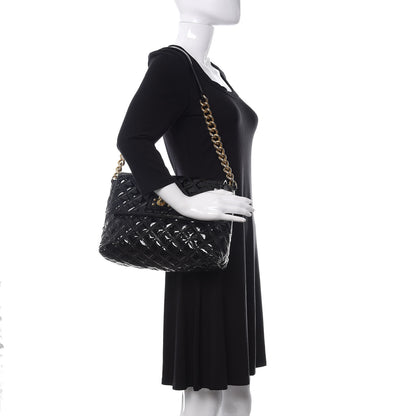 Marc Jacobs Patent Quilted The XL Single Flap Black 2 of 12