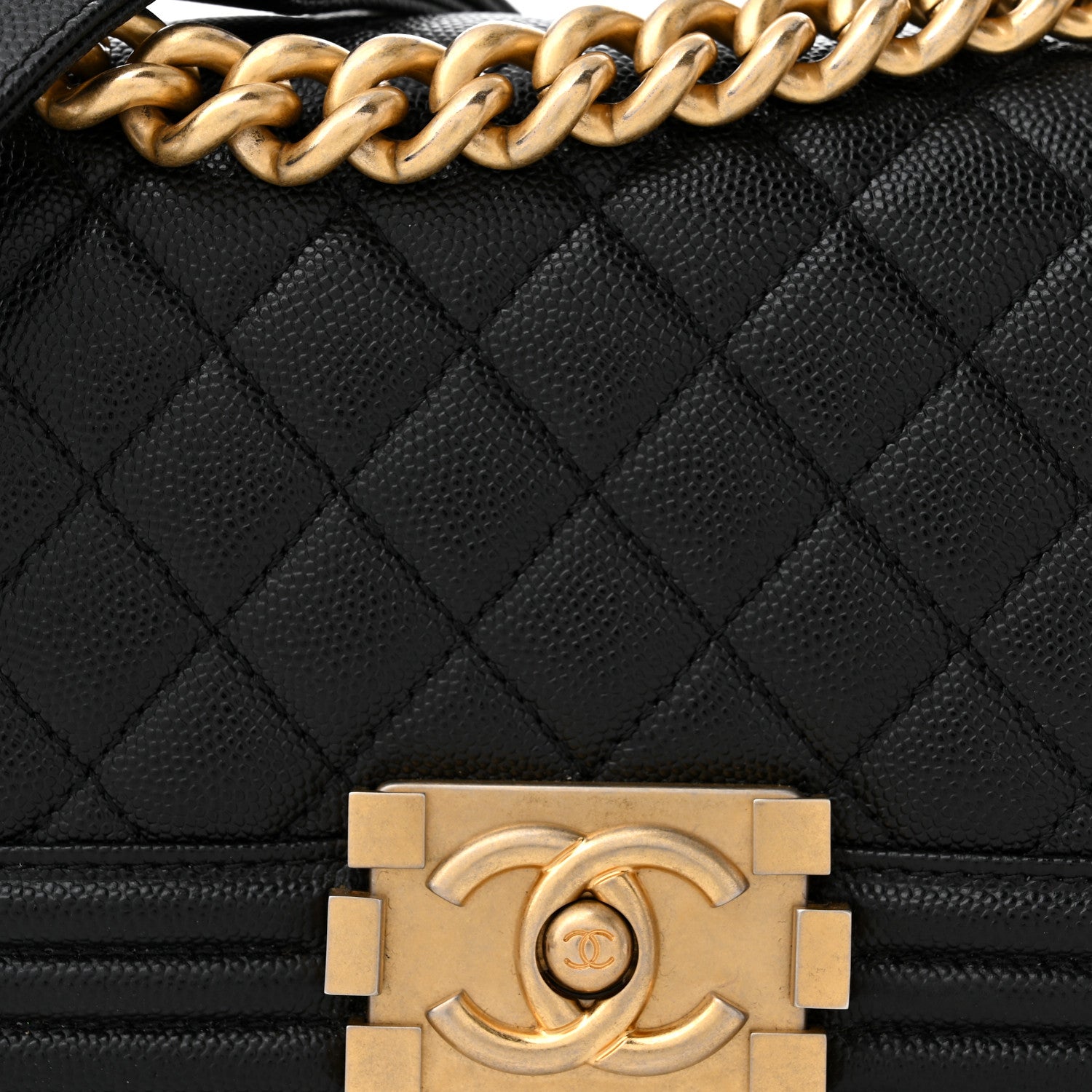 Chanel Caviar Quilted Small Boy Flap Black 8 of 11