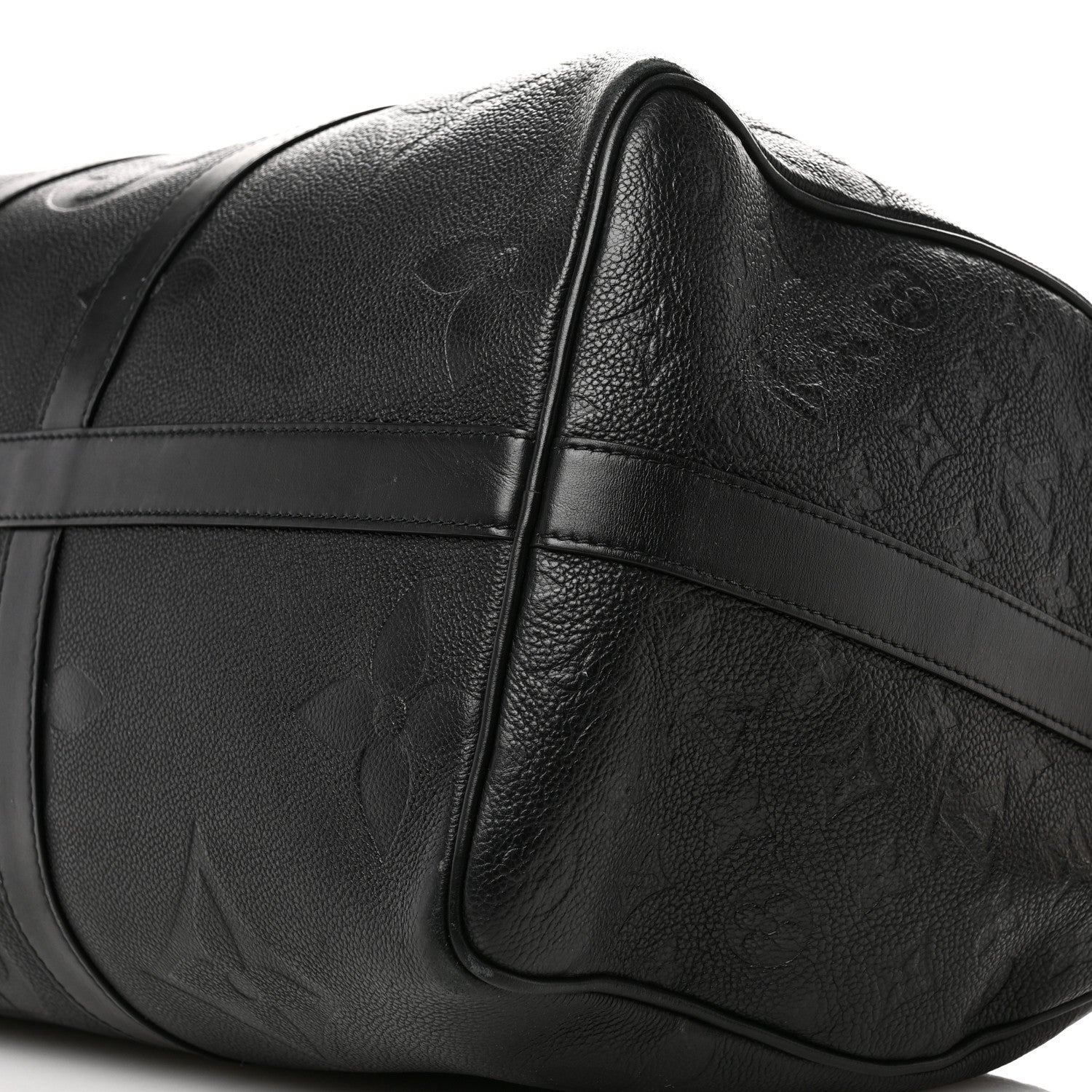 Louis Vuitton Empreinte Monogram Giant Keepall Bandouliere 45 Black 8 of 13