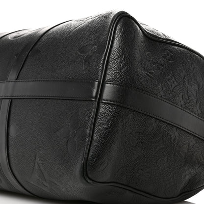 Louis Vuitton Empreinte Monogram Giant Keepall Bandouliere 45 Black 8 of 13