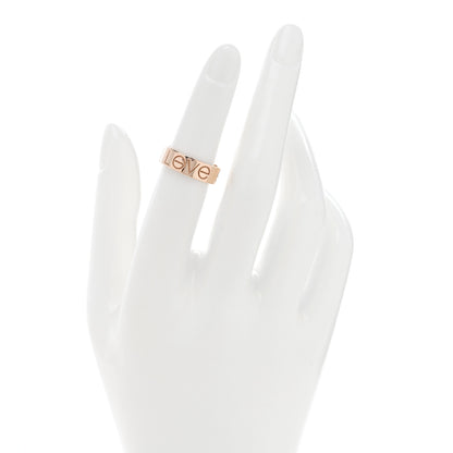 Cartier 18K Pink Gold 5.5mm Engraved LOVE Ring 50 5.25 2 of 4