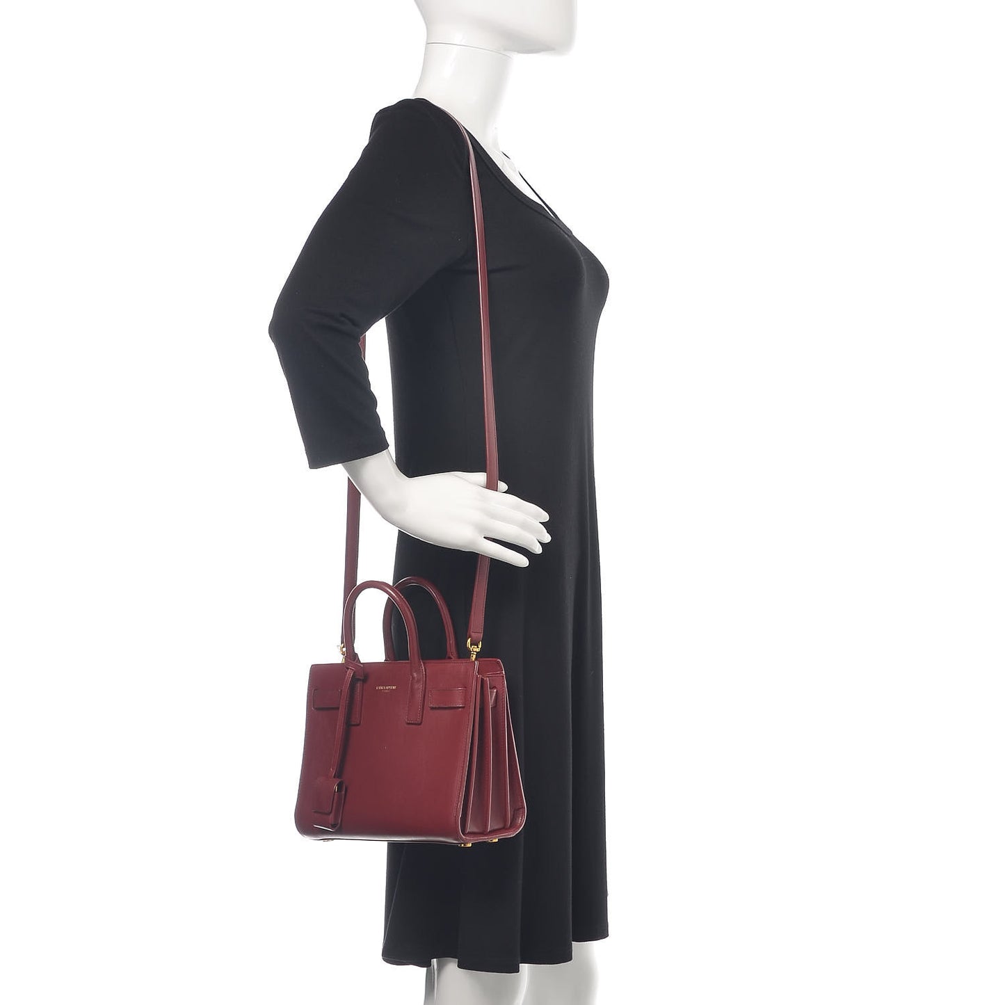 Calfskin Nano Sac De Jour Dark Pallisandre