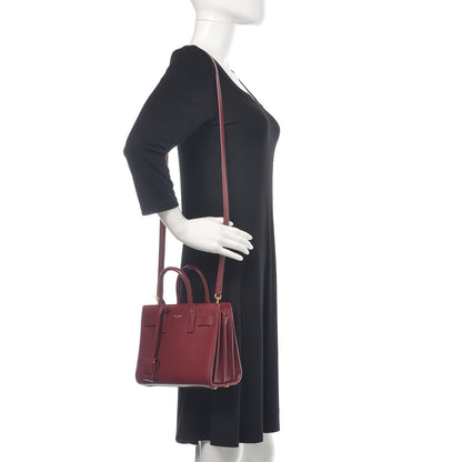 Saint Laurent Calfskin Nano Sac De Jour Dark Pallisandre 2 of 14