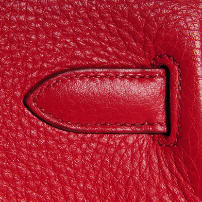 Hermes Taurillon Clemence Kelly Retourne 32 Rouge Garance 9 of 25